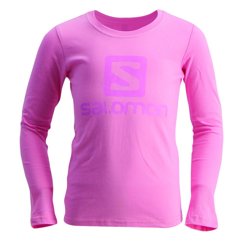 Salomon Israel WARRIOR LS G - Kids T shirts - Pink (DNXR-98167)